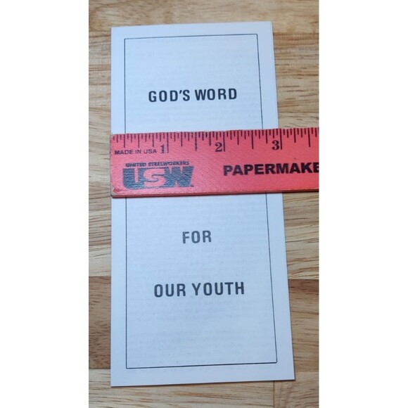 Vintage Religious Christian Track "Gods Work The Guide For Youth" 1970s - Picture 5 of 5